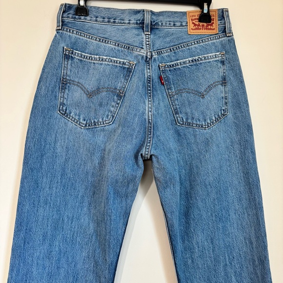 Levi’s Low Pro High Rise Straight Leg Light Denim Blue Loose Baggy Jeans Sz W28 - Picture 6 of 16